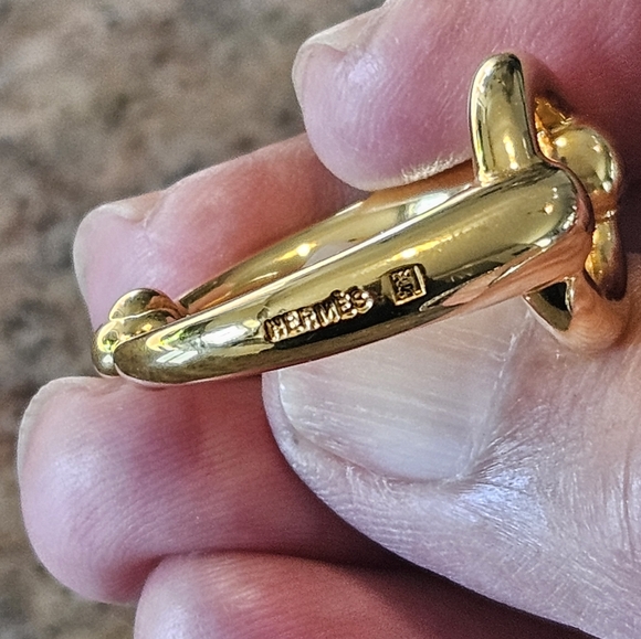 Hermes Stirrup Motif Scarf ring - Picture 4 of 8